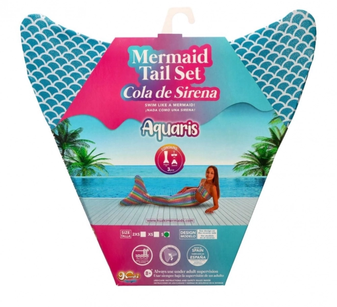 Mermaid Tail Monofin Brise with Bikini