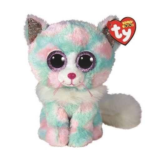 Pastel Plush Cat Opal 15 cm