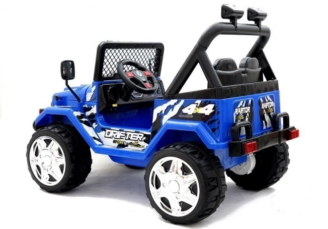 Battery Operated Blue Ride-On Car