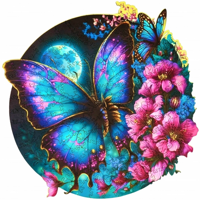 Luminescent Wooden Butterfly Puzzle