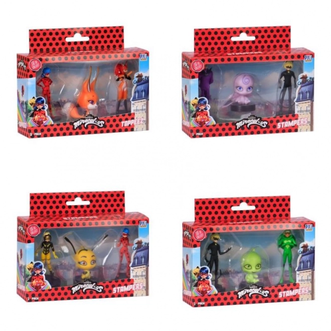 Miraculous: Ladybug and Cat Noir Stamp Figures Set