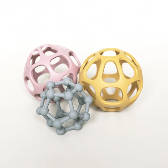 Silicone Teether Atom, Sand Beige