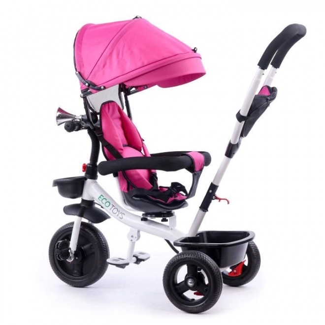 Tricycle with Rotating Seat 360° Ecotoys Pink