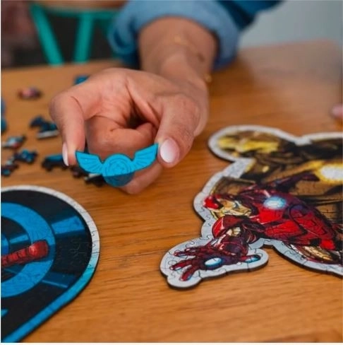 Brave Iron Man Wooden Puzzle