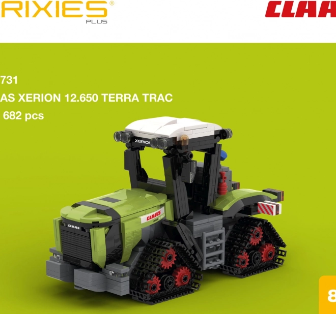 Construction Kit BRIXIES Plus Claas Xerion 12.650 Terra Trac Crawler Tractor