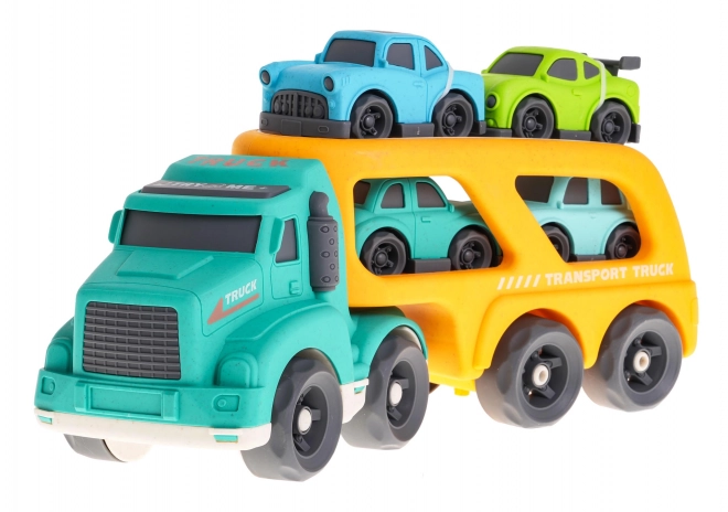 Interactive BIOplastic Tow Truck and Cars for Kids