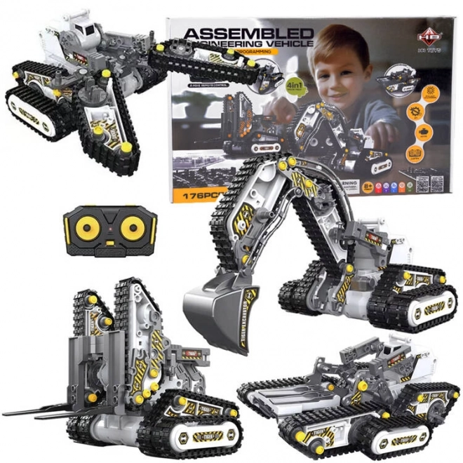 4in1 Remote Control Construction Machines Set