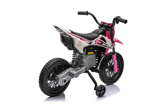 Pink Children's Motorbike with Audio Panel and EVA Wheels