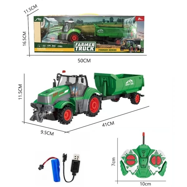 Remote Control Tractor with Trailer