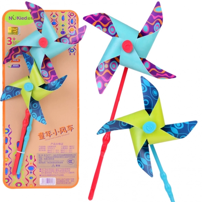 Colorful Windmill Ornament Set