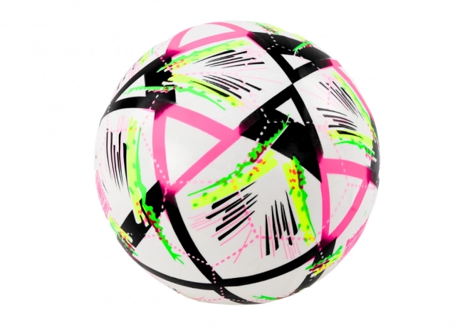 Colorful Patterned White Rubber Ball 24 cm