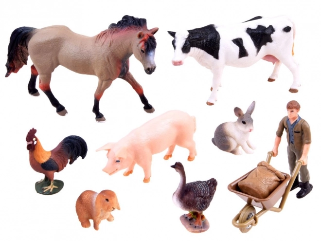 Hand Painted Farm Animal Set – B