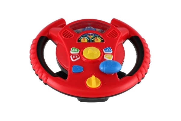 Interactive Steering Wheel with Lights and Sounds