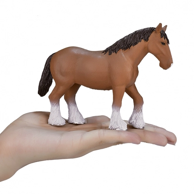 Realistic Light Brown Clydesdale Horse