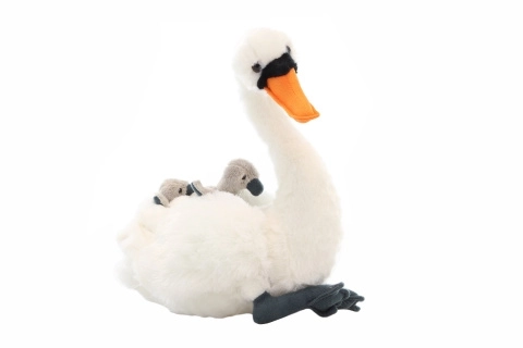 Plush Swan with Babies