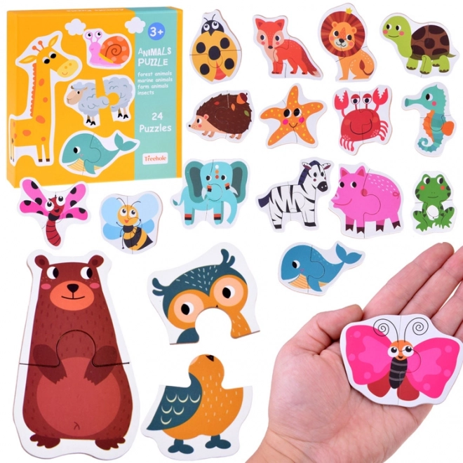 Colorful Animal Puzzle Set