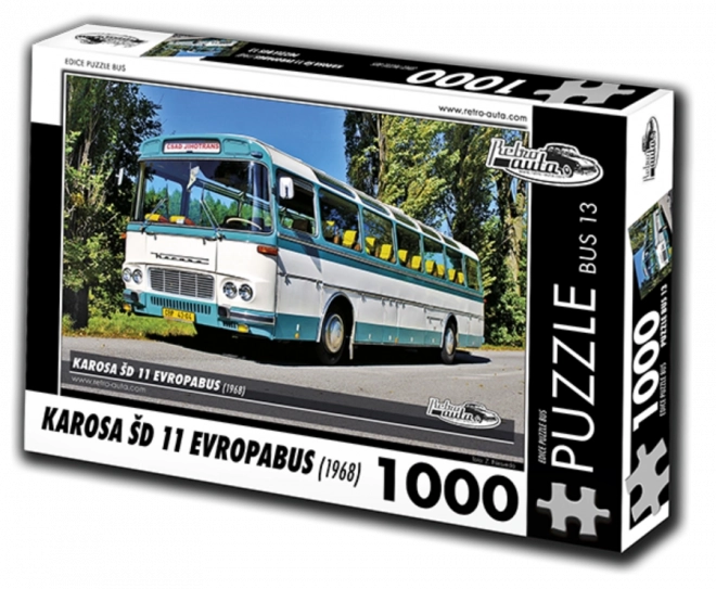 Retro Bus Puzzle KAROSA ŠD 11 Evropabus 1000 Pieces