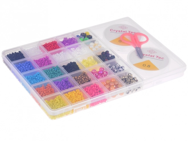 Colorful Bead and Crystal Bracelet Making Kit