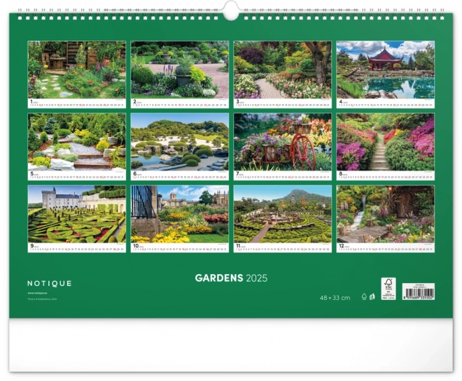 Garden Wall Calendar 2025