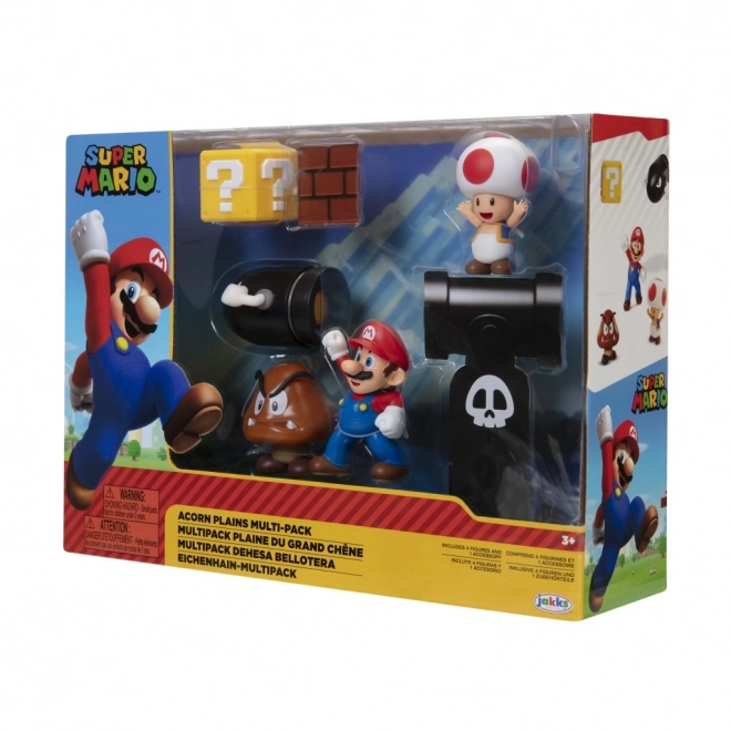 Set di figurine Super Mario Diorama 6 cm
