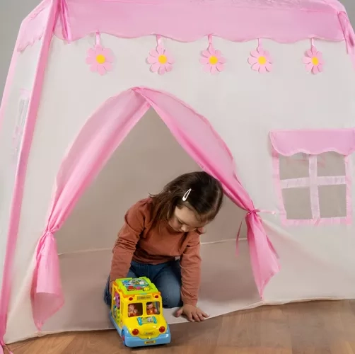 Kids Tent with Fairy Light Garland