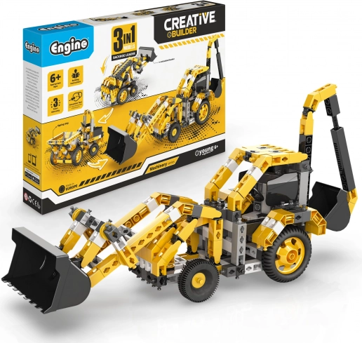 Engino Creative Builder Construction Set Excavator-Loader