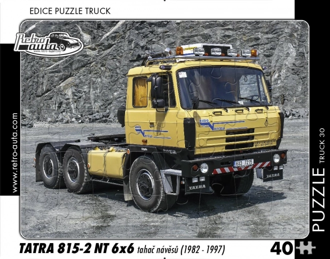 Retro Vehicles Puzzle Truck Tatra 815-2 Trailer Tractor