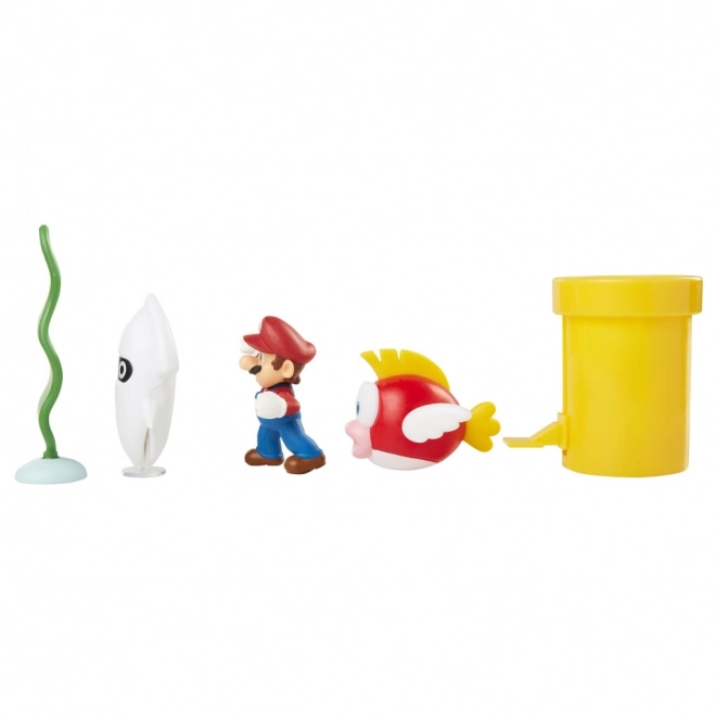 Set di figurine Super Mario Diorama 6 cm