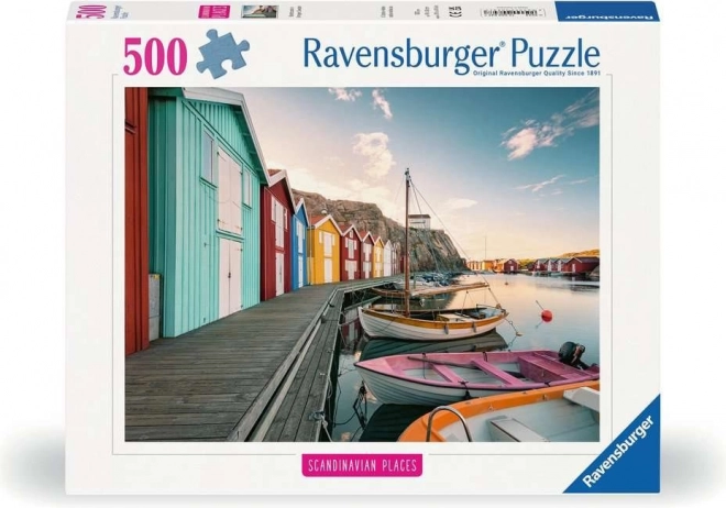 Ravensburger Puzzle: Ships in Smögen, Sweden 500 Pieces