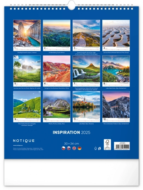 Inspirational Wall Calendar 2025