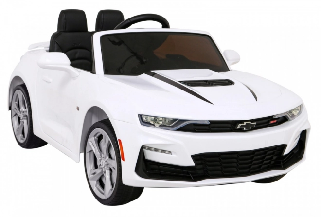 Chevrolet Camaro 2SS cu baterie + telecomandă + roți EVA + pornire ușoară + sunete și lumini – Bílá