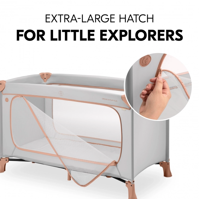 Children's travel cot Hauck Dream N Play Plus Dusty Cork