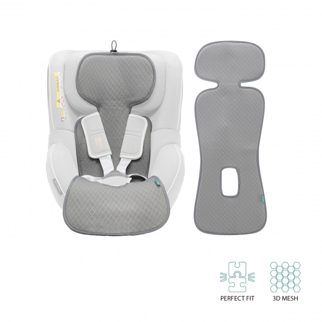 Breathable Car Seat Pad for Group 1 - Foggy Grey