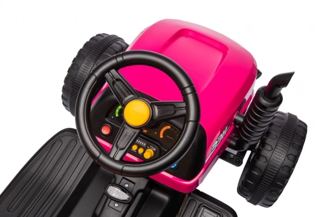 Battery Operated Pink Tractor