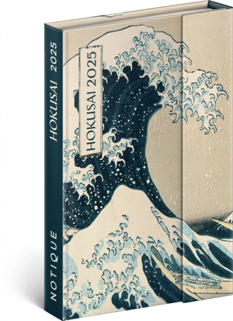 Weekly Magnet Diary with Katsushika Hokusai Design 2025