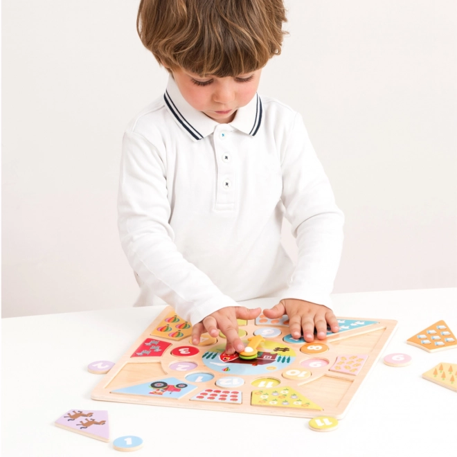 Educational Clock and Puzzle