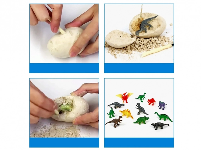 Archaeology Dinosaur Egg Set with Cards