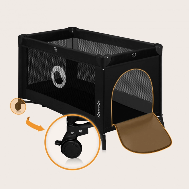 Travel Crib Lionelo Stefi Black Carbon