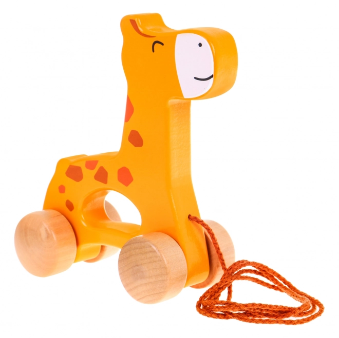 Wooden Giraffe Pull Along Toy for Kids 12m+