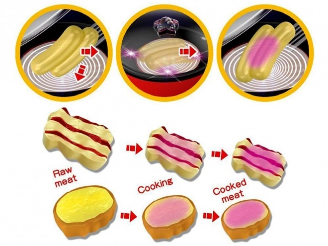 Magical Frying Pan Kitchen Toy Set with Frying Sounds