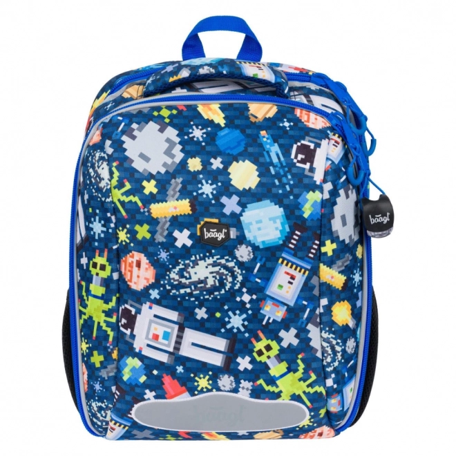 School Backpack Shelly Space Game