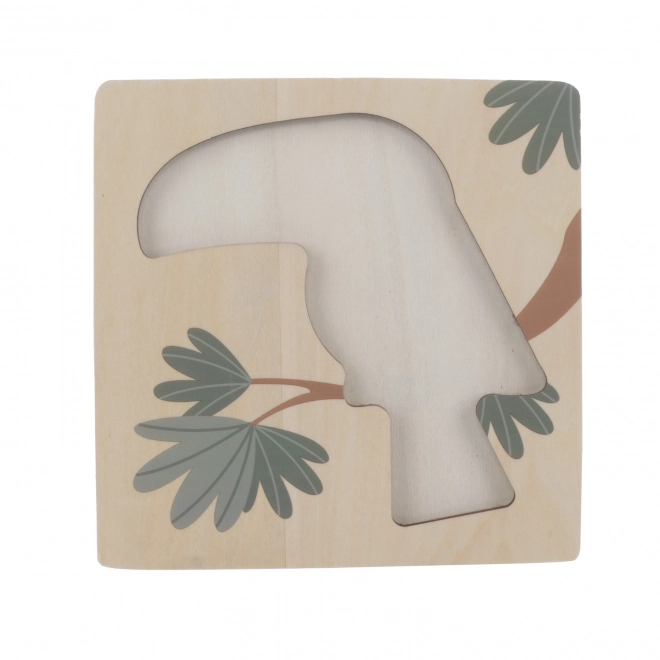 Wooden Animal Kingdom Puzzle Toucan for Kids