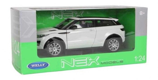 Welly land rover range rover evoque scale model white