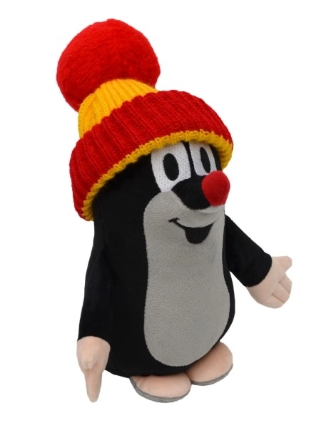 Krtek Plush Toy with Removable Knitted Hat