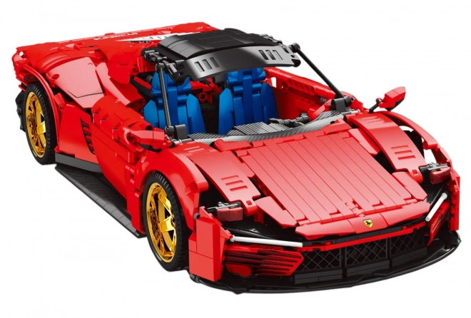 Red Sports Car Building Blocks Set