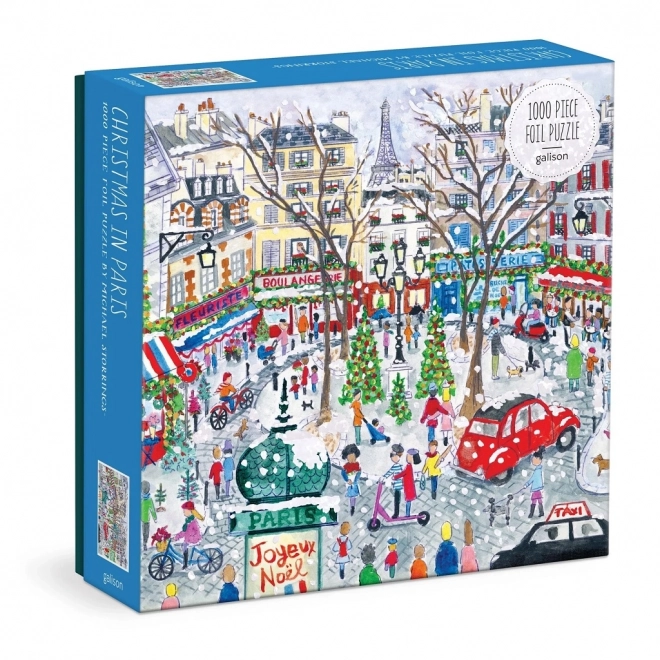 Galison Foil Puzzle Michael Storrings Christmas in Paris