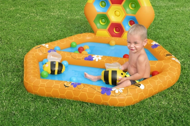 Inflatable Bee Kids Pool with Game and Balls