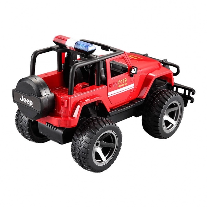 Remote Control Fire Department Jeep Toy