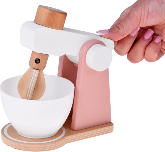 Stand mixer with spinning whisk and bowl