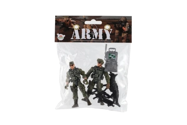 Military Action Figures with Dog and Accessories